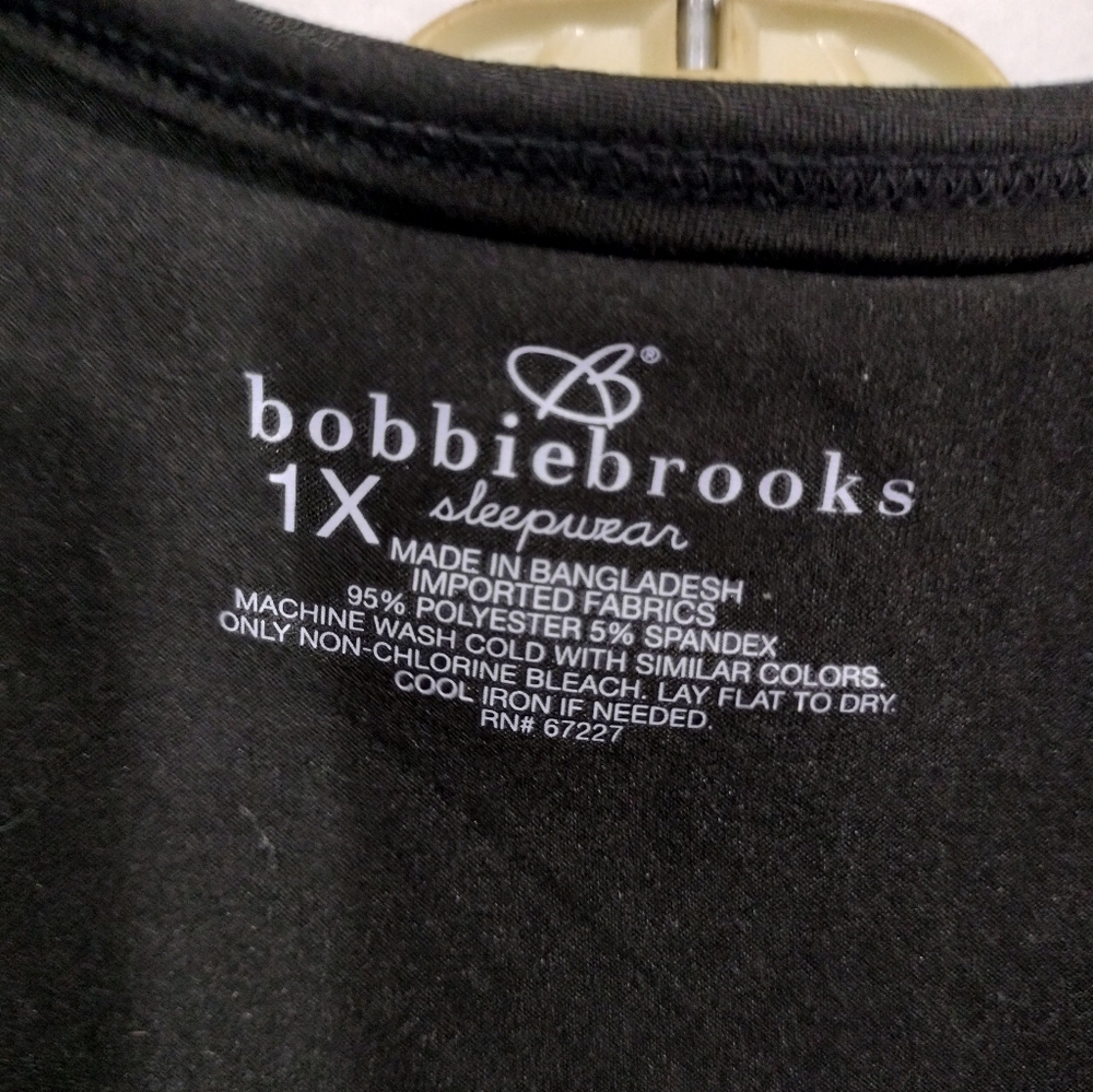 Bobbie Brooks Black and White Elephant Tank PJ Set - Picture 3 of 3